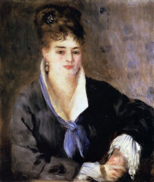 Mujer de negro maestro Pierre Auguste Renoir Pinturas al óleo